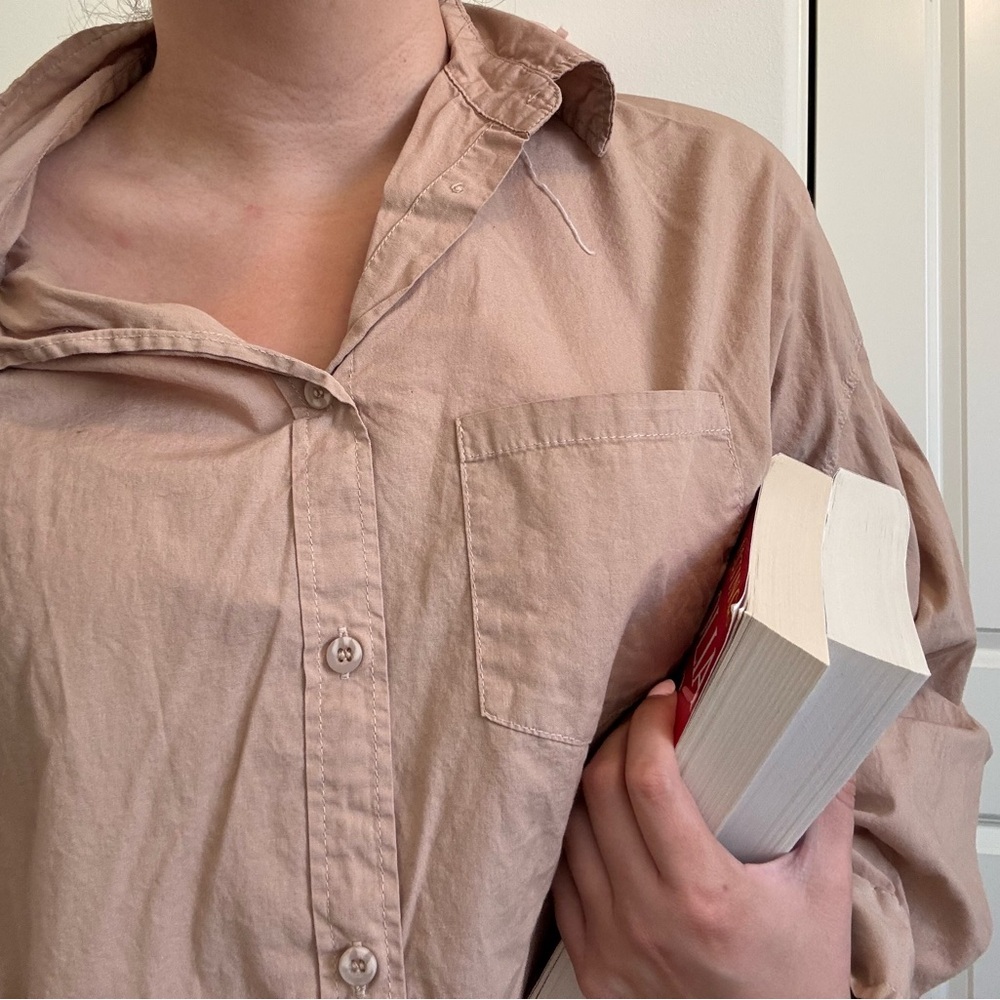Cotton On Women's Button Down Shirt - Light Brown